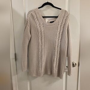 Torrid Beige Cable Knit Sweater